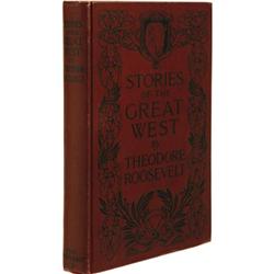 Teddy Roosevelt Signed Copy, Stories of the West