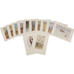 Charles M. Russell Group of 12 Color Prints 1948