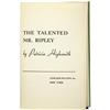 Image 3 : P Highsmith: Signed 1st Edition Talented Ripley 