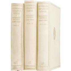 Kipling: Signed 3-Volume Set of Verse