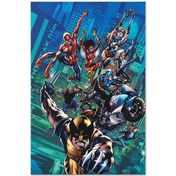 Marvel Comics "New Avengers Finale #1" Numbered Limited Edition Giclee on Canvas