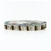 Image 4 : Antique Detailed Enamel Painting Engraved Silver Makeup Powder Shell Shape Box