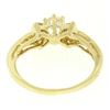 Image 3 : 14k Yellow Gold Petite 0.42 ctw Round Diamond Engagement Ring w/ Channel Accents