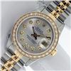 Image 1 : Rolex Ladies 2 Tone Silver Diamond Datejust Wristwatch With Rolex Box