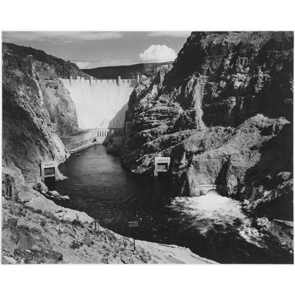 Adams - Boulder Dam from Across the Colorado River