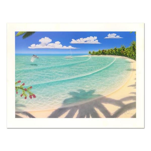 Dan Mackin, "On Holiday" Limited Edition Lithograph, Numbered and Hand Signed wi