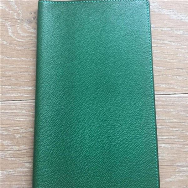 Hermes Green Leather Agenda Cover Wallet