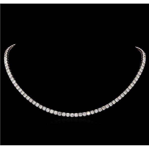 18KT White Gold 21.08 ctw Diamond Necklace