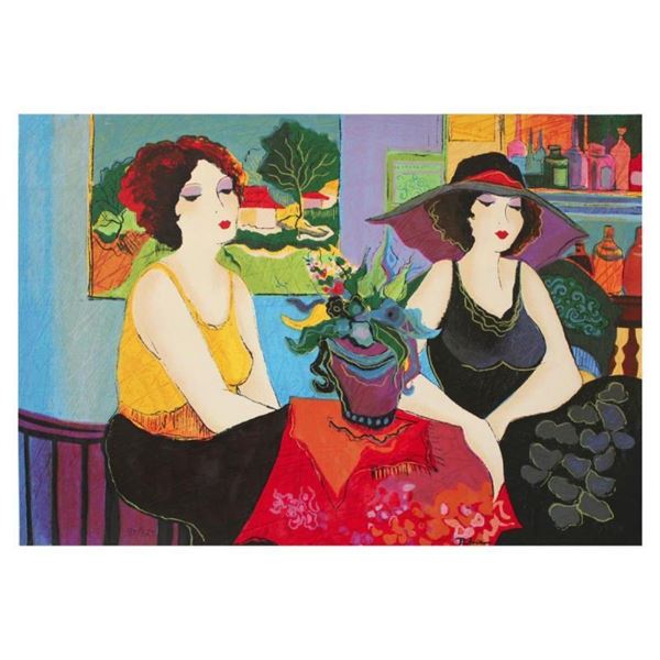 Patricia Govezensky, "Esco Bar" Hand Signed Limited Edition Serigraph on Canvas