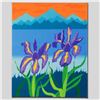 Image 1 : "Iris Lake" Limited Edition Giclee on Canvas by Larissa Holt, Numbered and Signe