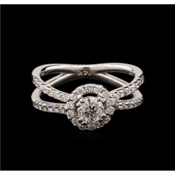 1.05 ctw Diamond Ring - 14KT White Gold