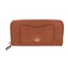 Image 1 : Coach Brown Crossgrain Leather Zippy Wallet