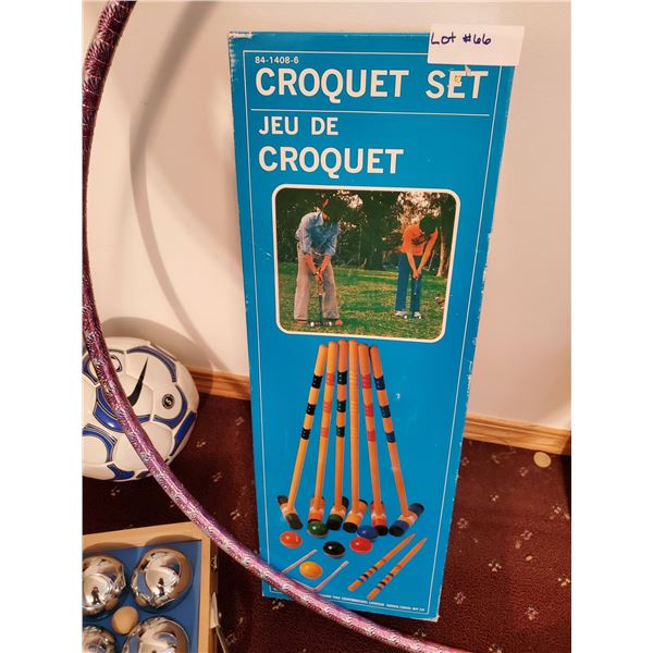 Vintage Croquet and Bocce Ball