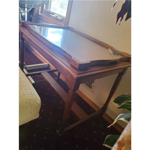 Tea Table and Glass Tray