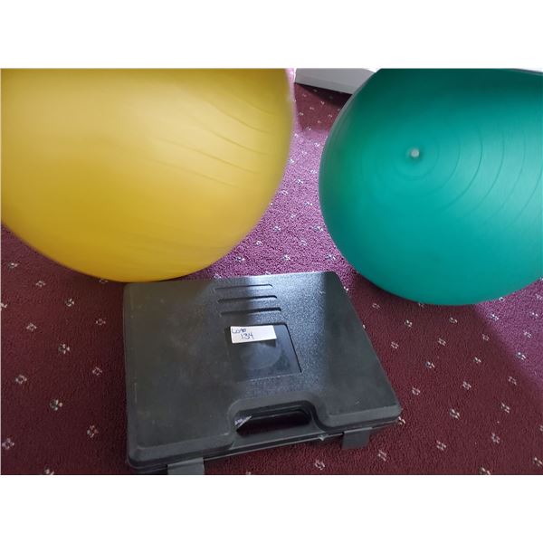 Barbell Set and Yoga Balls