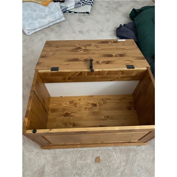 Oak Storage Chest and Oak Bench