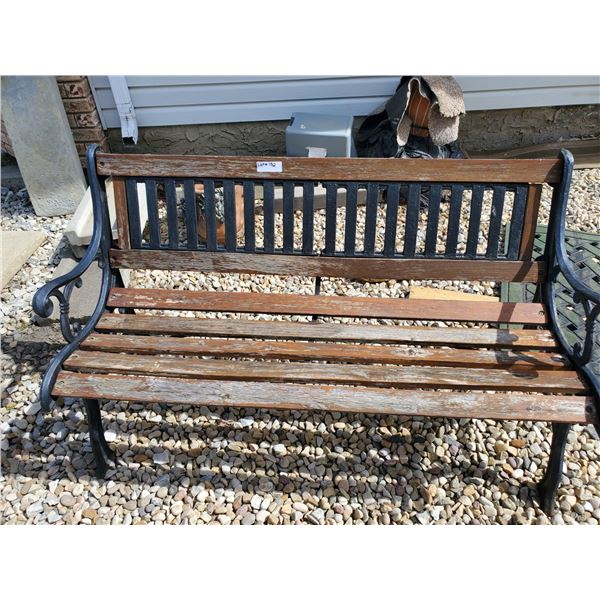 Outdoor Bench and Planters