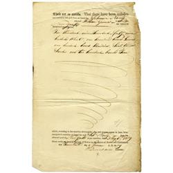 Patriot Henry Dearborn Document Signed