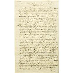 Early 19th Century Great Content Manuscript