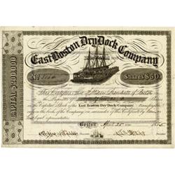 Maritime Stock Certificate E Boston Dry Dock Co