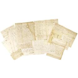 Group of 12 Late 18th c. American Business Docs.