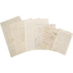 Diverse Group 7 Early American, English Letters