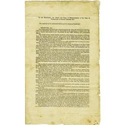 Early Pro-Death Penalty Petition Imprint PA