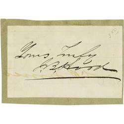 Confederate General John Bell Hood Signature