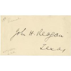 CSA Postmaster John H. Reagan Signature