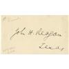 Image 1 : CSA Postmaster John H. Reagan Signature