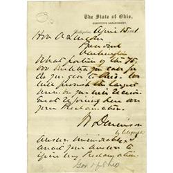 1861 Letter to Lincoln Regarding Troop Call Up