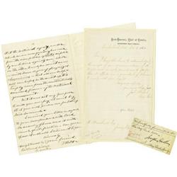 Lot of Four Union General's Signatures