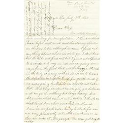 Union Soldier's Letter to His Wife