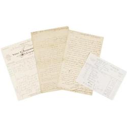Two French and Indian War Autograph Letters Sign