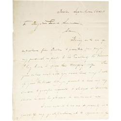 War of 1812 General Jacob Brown ALS; 1808