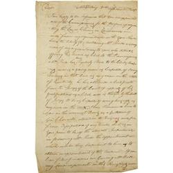 Two Letters Early American Military Officers