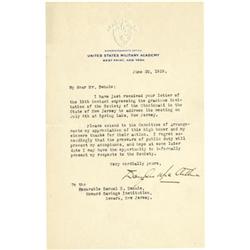 General Douglas MacArthur Typed Letter Signed