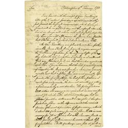 1781 Charles Pettit ALS to George Washington