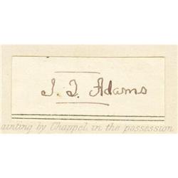 John Quincy Adams Signature