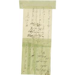 John Tyler Document Signed