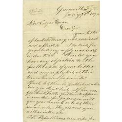 Andrew Johnson Letter Signed