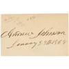 Image 1 : President Andrew Johnson Signed Card