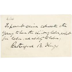 President Rutherford B. Hayes AMS