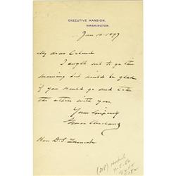 Grover Cleveland ALS as President