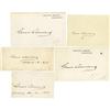 Image 1 : Five Grover Cleveland Signatures