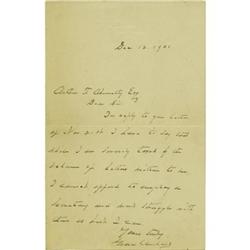 1901 Grover Cleveland ALS