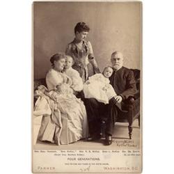 Benjamin Harrison Family Cabinet Card