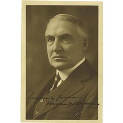 Pres-Elect & Mrs. Warren Harding Signed Photos