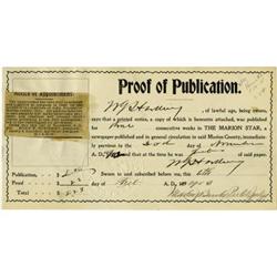 Warren G. Harding Document Signed