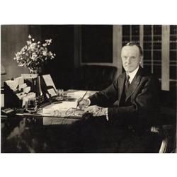 Calvin Coolidge Signed and Inscribed Photograph